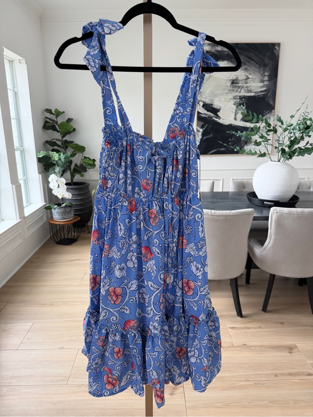 Cosita Linda Floral Tie Strap Cover Up Dress Size Small NWT $188